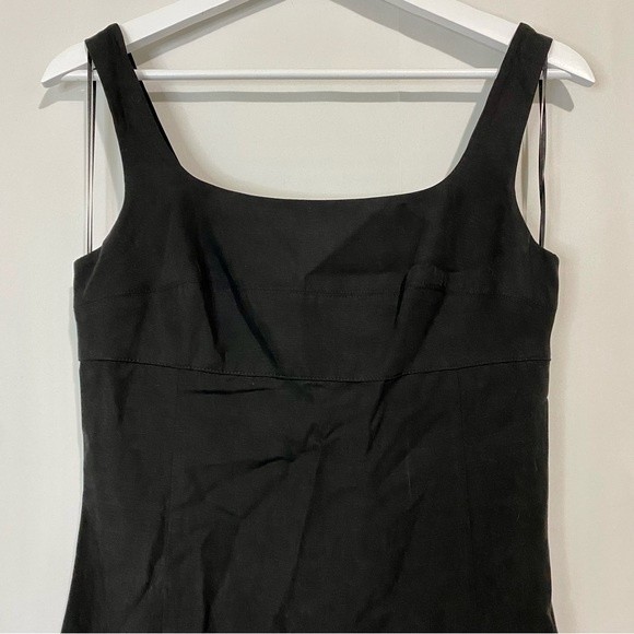 Cooper St Women’s Follow Me Sleeveless Linen Blend Midi Sheath Dress Black NWOT - Picture 2 of 8